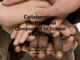 Positive Relationships Support School Readiness