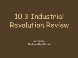 10.3 Industrial Revolution Review