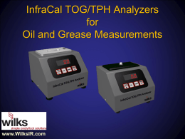 InfraCal TOG/TPH Analyzer - On