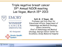 Triple-Negative Breast Cancers: The Search for Targets