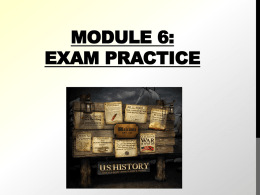 Module 5: Exam Remediation