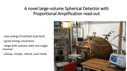 A novel large-volume Spherical Detector with Proportional
