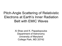Pitch-Angle Scattering of Relativistic Electrons at Earth
