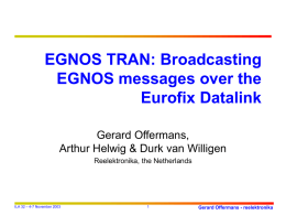 EGNOS TRAN over Loran-C Factory Acceptance Test
