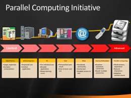 Parallel Computing Initiative