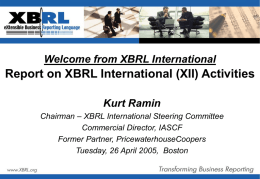 Connecting with XBRL