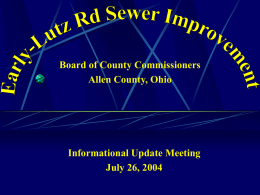 Early Lutz Rd Sewer Improvement