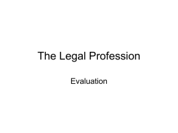 The Legal Profession - Teaching With Crump!