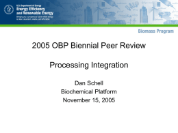 2005 OBP Bi-Annual Peer Review Project Presentation Template