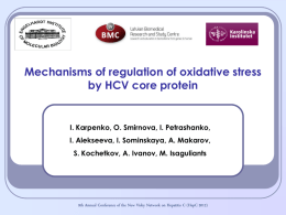 Mechanisms of regulation of oxidative stress by HCV Core