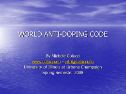DOPING: WHY DO THEY DO IT?