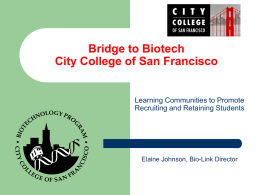 Bridge to Biotechnology 2002-2003