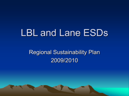 LBL and Lane ESDs