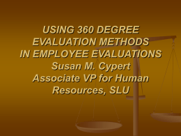 PERFORMANCE APPRAISALS - St. Lawrence University