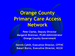 Community Collaboration Primary Care Access Network (PCAN