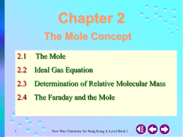 2.3 Relative Molecular Mass Determination