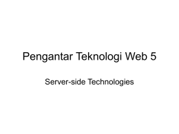 Pengantar Teknologi Web 5