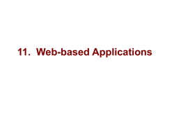 11. Web-based Applications - University of Illinois at Chicago