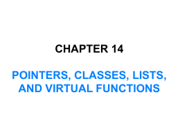 Chapter 13 Pointers