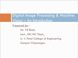 Digital image processing & machine vision