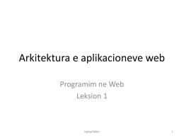 Arkitektura baze e aplikacioneve web
