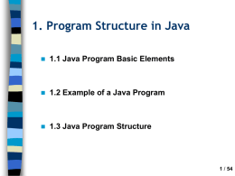 Struktura programa u Javi