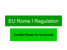 EU Regulation Rome I