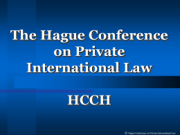 Member States of the Hague Conference on private