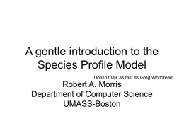 A gentle introduction to the Species Profile Model