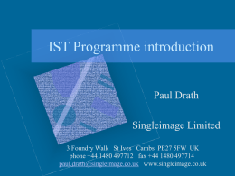 IST Programme overview
