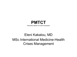 PMTCT Prevention Mother-To-Child Trasmission