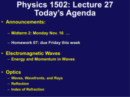 Phys132 Lecture 5 - University of Connecticut