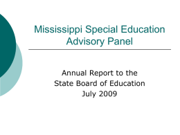 Mississippi Special Education Advisory Panel