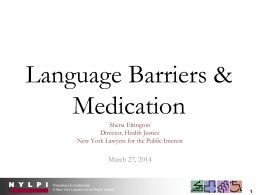 Language Access Laws & Advocacy