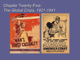 Chapter Twenty-Seven: The Global Crisis, 1921–1941