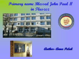 Primary name of John Paul II in Tluszcz