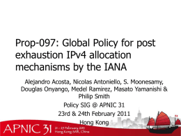 Prop-005-v005: IANA policy for allocation of IPv6 blocks