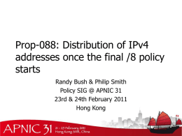 Prop-005-v005: IANA policy for allocation of IPv6 blocks