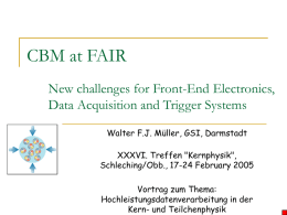CBM at FAIR - New Challenges for FEE, DAQ and Trigger Systems
