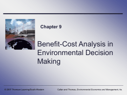 Benefit-Cost Analysis - Queen's Economics Department | QED