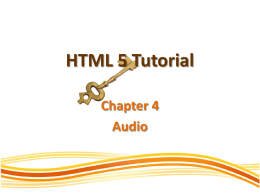 HTML 5 Tutorial