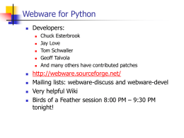 PowerPoint - Webware for Python