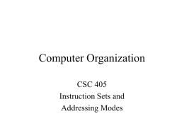 Computer Organization - Murray State University