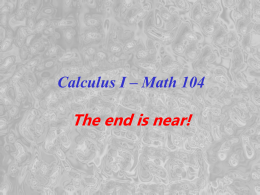 Calculus for the Natural Sciences
