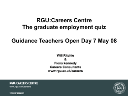 RGU:Careers Centre Quiz