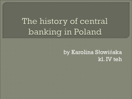 Historia bankowości w Polsce