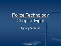Chapter Eight - Agency Systems