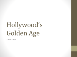 Hollywood’s Golden Age