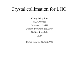 Презентация PowerPoint - LHC Collimation