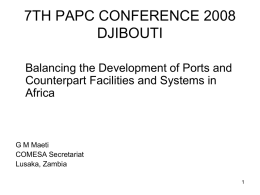 The Role of African Ports in Economic Development